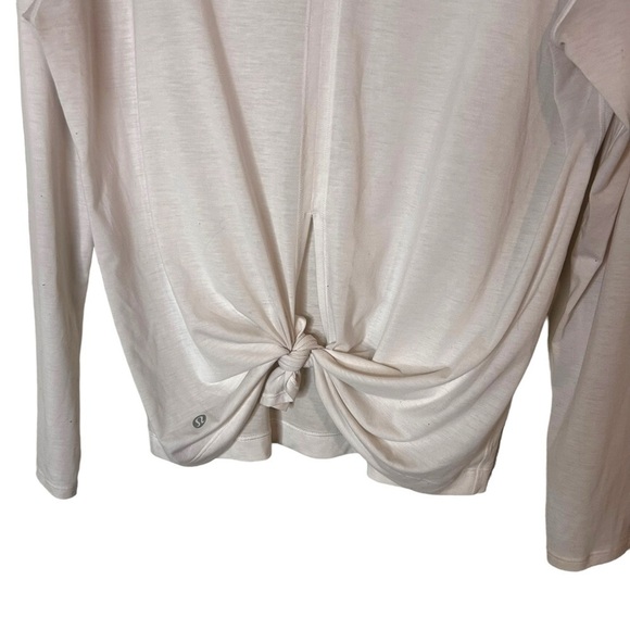 Lululemon Womens Long Sleeve Mock Neck Tie Back Shirt - Picture 4 of 7